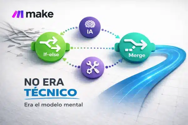 if-else-merge-make-cambio-modelo-mental if-else y merge en make: cambio de modelo mental en el diseño de flujos