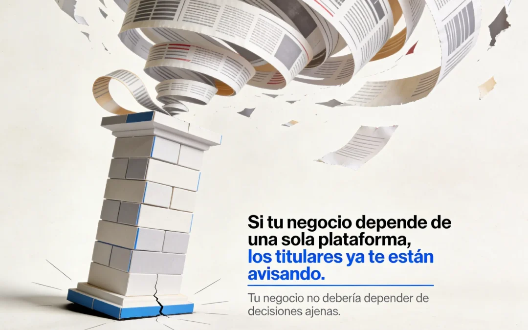 Si tu negocio depende de una sola plataforma, los titulares ya te están avisandoEl susto llega después